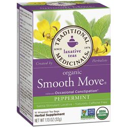 Traditional Medicinals Organic Smooth Move Herbal Tea Peppermint - 16 Tea Bags