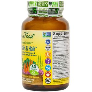 MegaFood Skin, Nails & Hair, Promote Clear & Radiant Skin Plus Healthy  Hair, 60 Tablets 